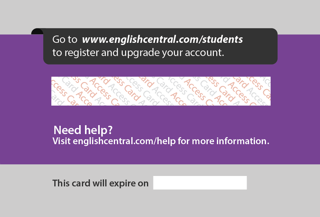 How to Use Access Codes – EnglishCentral